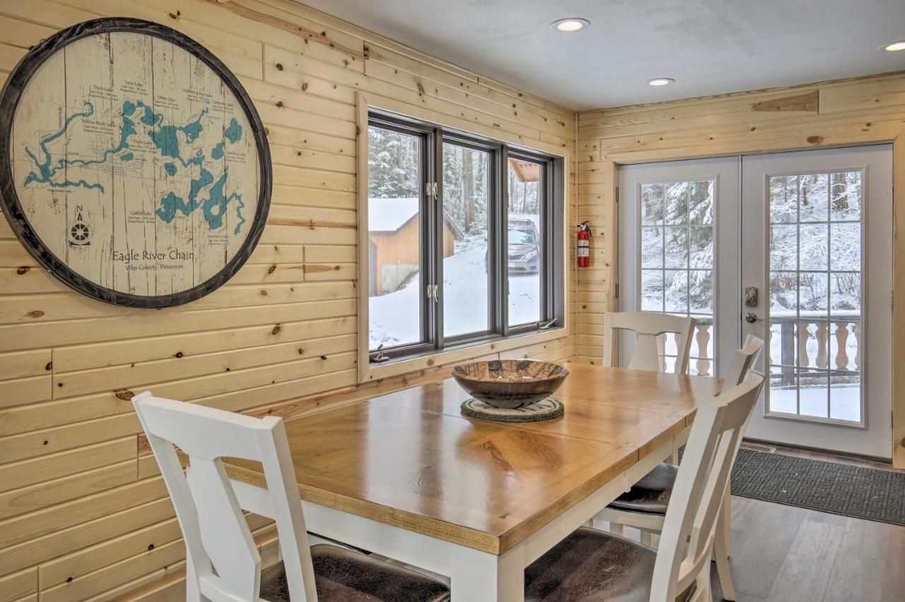 Deerskin Lodge With Boat Dock And Fire Pit! Eagle River Exterior photo