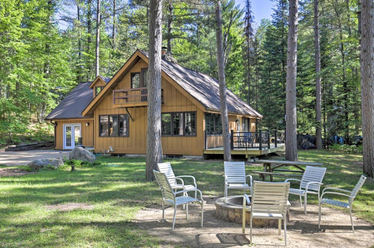 Deerskin Lodge With Boat Dock And Fire Pit! Eagle River Exterior photo